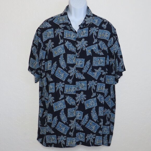 Campia* Men's Short Sleeve Button Down Straight Hem Chest Pocket Shirt~ Size XXL - Picture 1 of 10
